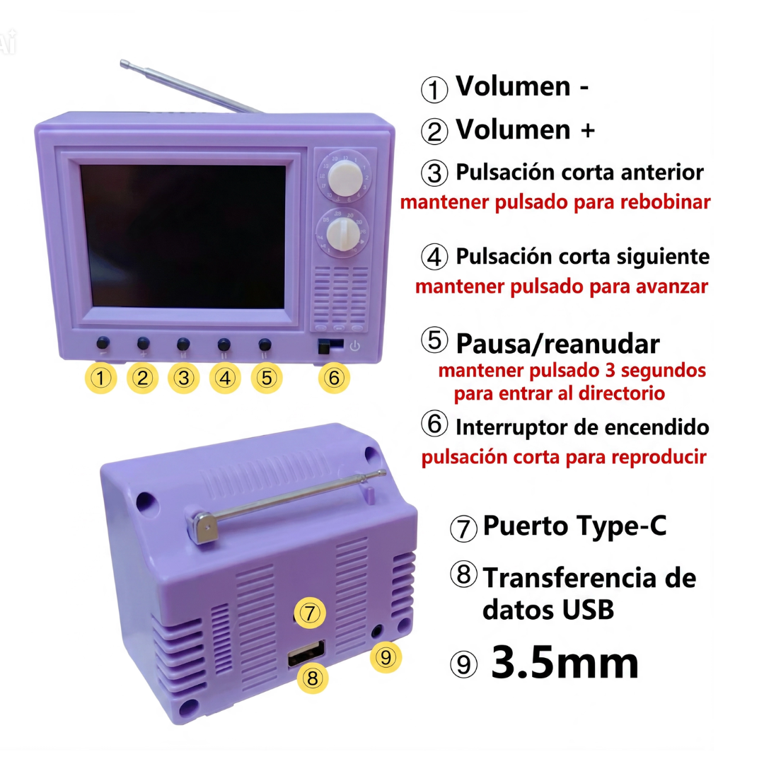 Mini TV Retro